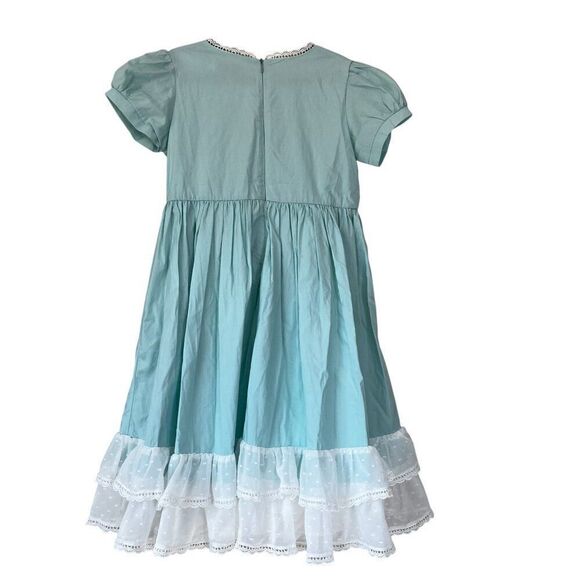 Only Little Once Embroidered Bee Puff Sleeve Lace Dress Size 14 - Picture 5 of 6